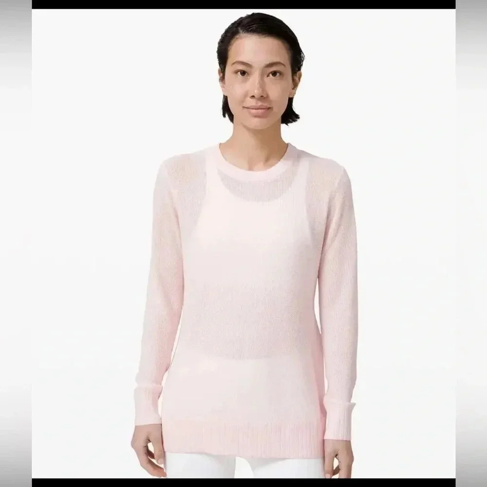 Lululemon Sincerely Yours Pink Glow Sweater 6